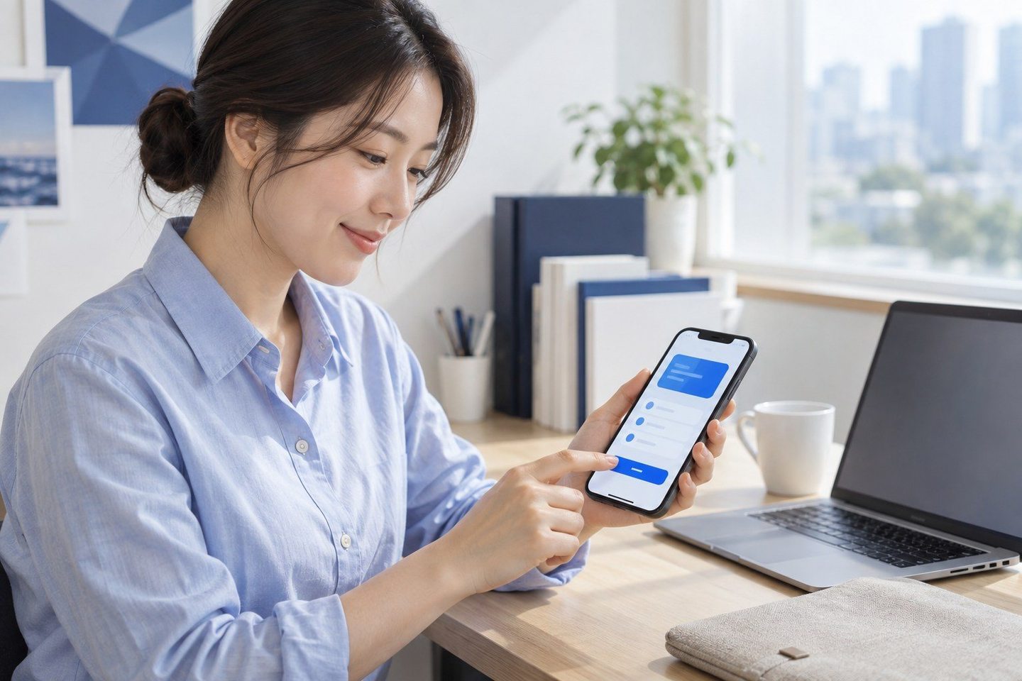 태블릿과 서류를 함께 살펴보는 여성 — 온라인 PG 수수료 비교 연동 범위연동 범위, 길마다 세어 보세요. 연락 주시면 파는 길 전부에 결제를 이어 드립니다.